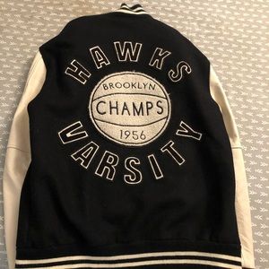 True Religion Varsity Leather Jacket